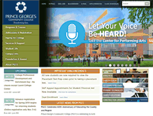 Tablet Screenshot of pgcc.edu